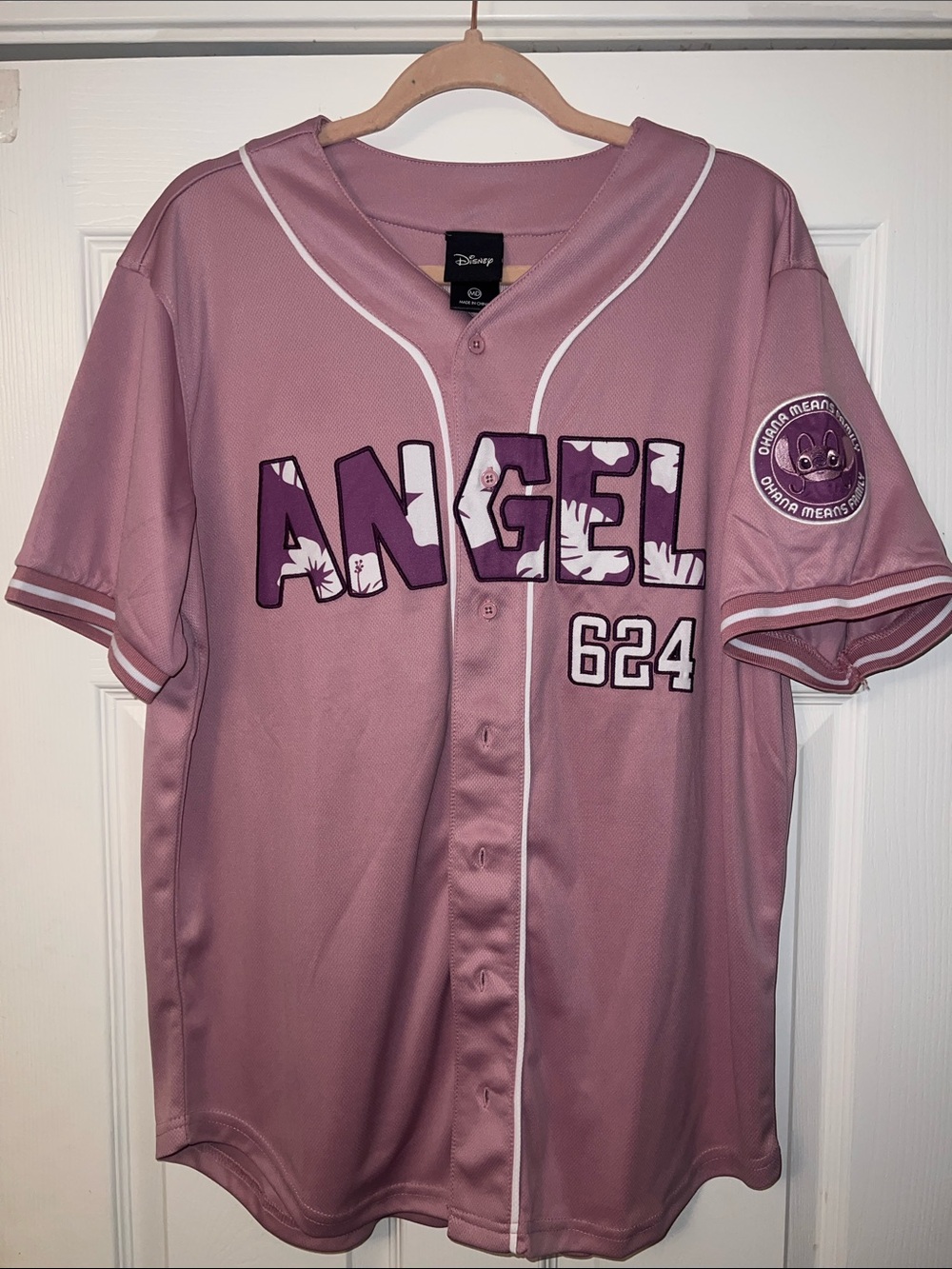 Disney 'Angel' Baseball Pink Jersey Boxlunch